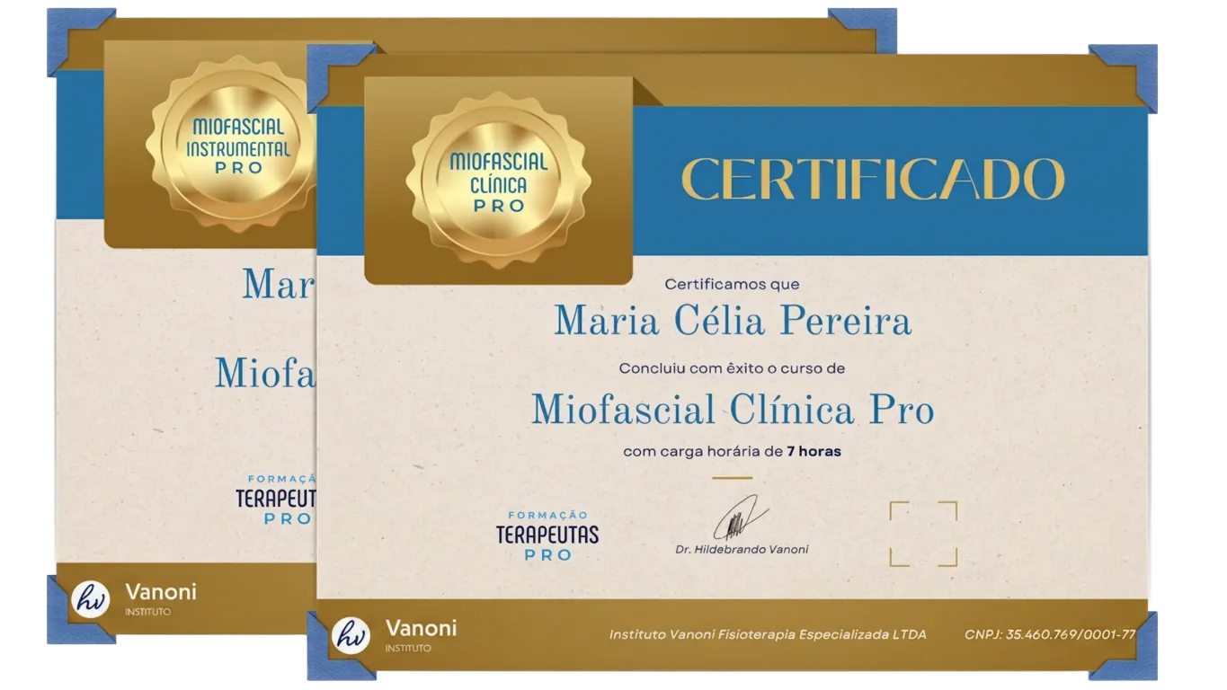 Certificados emitidos pelo Instituto Vanoni